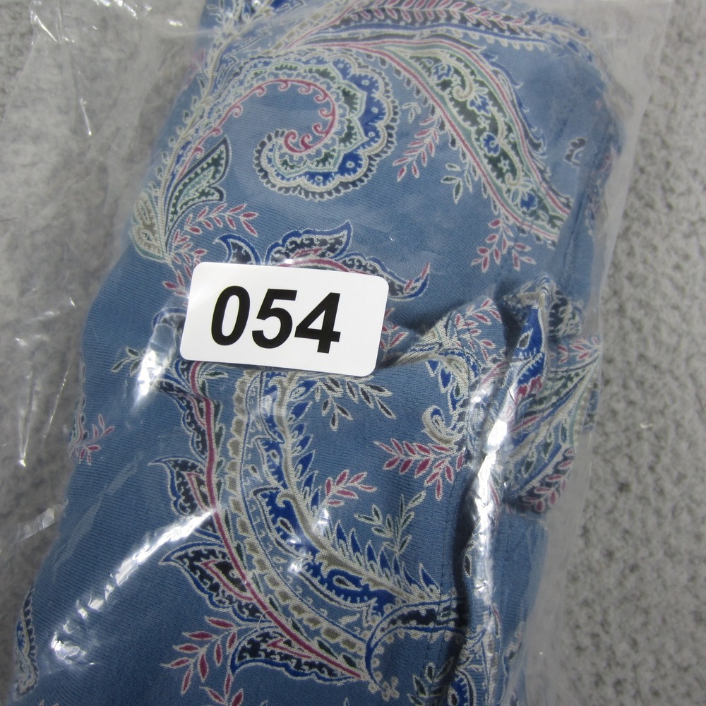 J. Jill Shirt Womens Large Blue Paisley Pima Cotton 3/4 Sleeve comfy casual - Picture 9 of 9